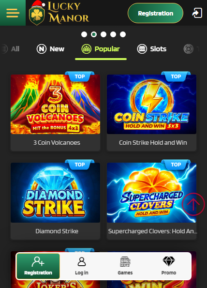 Lucky Manor Casino Mobile screenshot